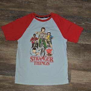 Netflix Stranger Things Kids T-Shirt - Red and Gray